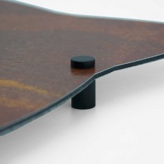 Targa Neutra in Alluminio Composito Corten tipologia Stella 4 Punte