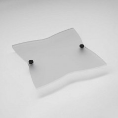 Targa Neutra in Plexiglass Satinato tipologia Stella 4 Punte