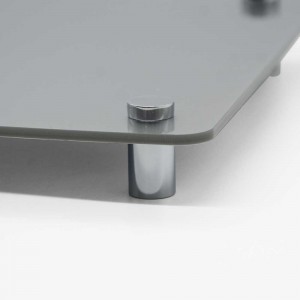 Targa Neutra in Plexiglass Silver tipologia Bandiera