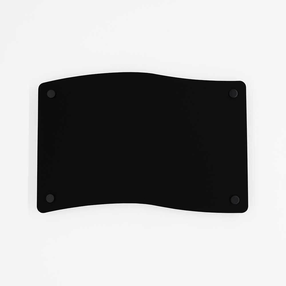 Targa Neutra in Plexiglass Nero Opaco tipologia Bandiera
