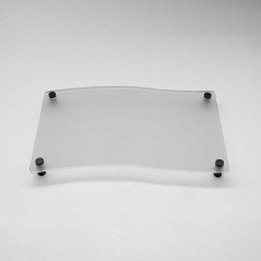 Targa Neutra in Plexiglass Satinato tipologia Bandiera