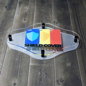 Targa Doppia Lastra in Plexiglass Satinato Stampata Rombo Arrotondato