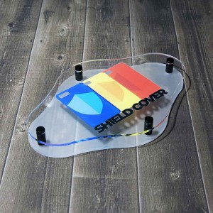 Targa Doppia Lastra in Plexiglass Satinato Stampata Rombo Arrotondato