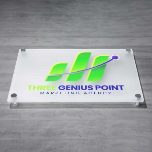 Targa in Plexiglass Satinato Stampata Rettangolare o Quadrata