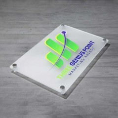 Targa in Plexiglass Satinato Stampata Rettangolare o Quadrata
