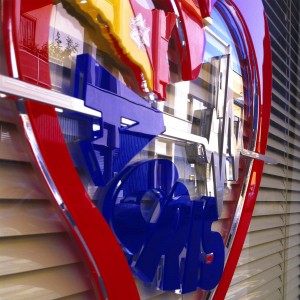 Lettera in Plexiglass a rilievo 8+3 mm Personalizzate