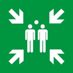 Punto di ritrovo - in plexiglass trasparenti da parete E007