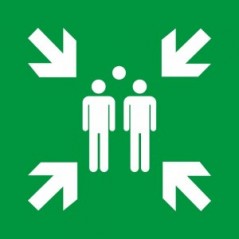 Punto di ritrovo - in plexiglass trasparenti da parete E007