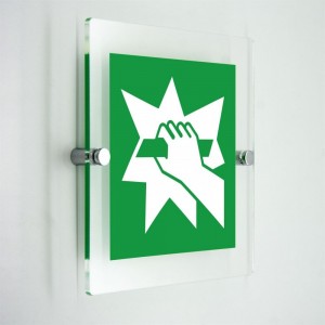 Rompere per accedere - in plexiglass trasparenti da parete E008