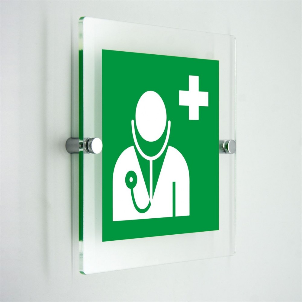 Medico - in plexiglass trasparenti da parete E009
