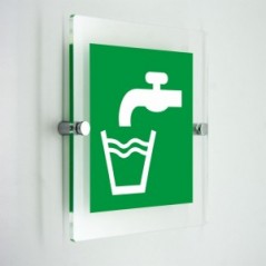 Acqua potabile - in plexiglass trasparenti da parete E015