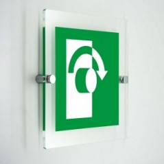 Per aprire, girare in senso orario - in plexiglass trasparenti da parete E019