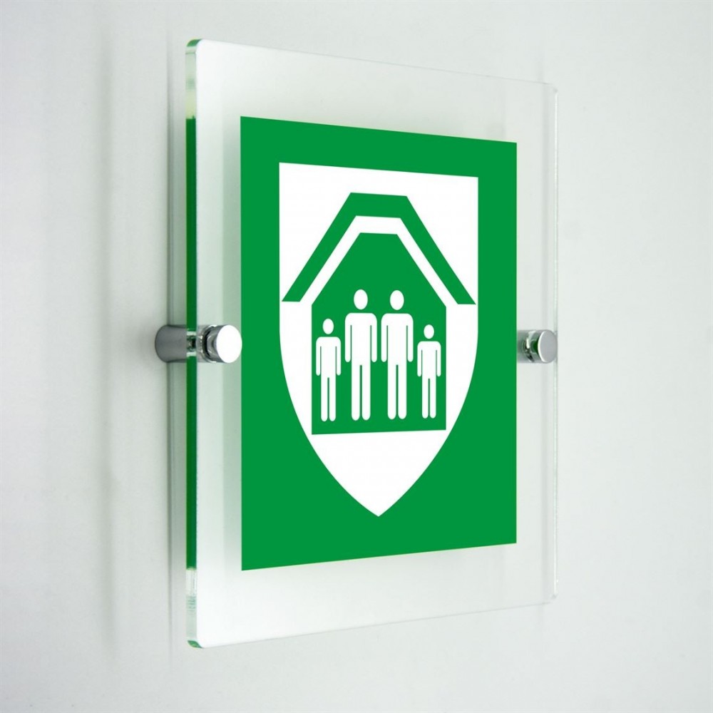 Rifugio d'emergenza - in plexiglass trasparenti da parete E021