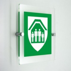 Rifugio d'emergenza - in plexiglass trasparenti da parete E021