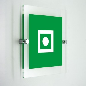 Allarme generale di bordo - in plexiglass trasparenti da parete E031