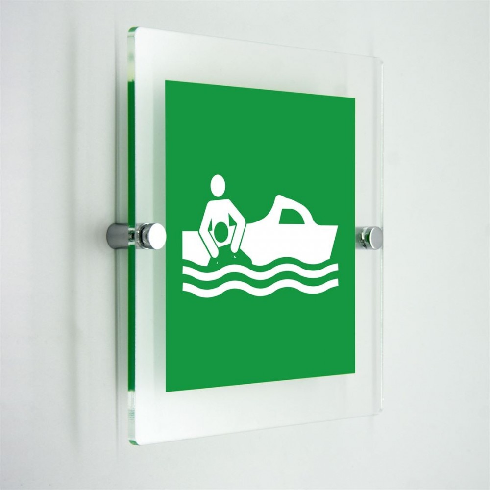 Imbarcazione di salvataggio - in plexiglass trasparenti da parete E037