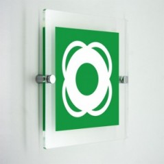 Salvagente - in plexiglass trasparenti da parete E040