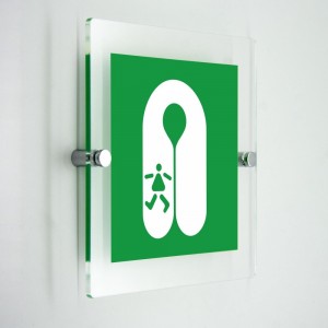 Giubbotto di salvataggio per bambini - in plexiglass trasparenti da parete E045