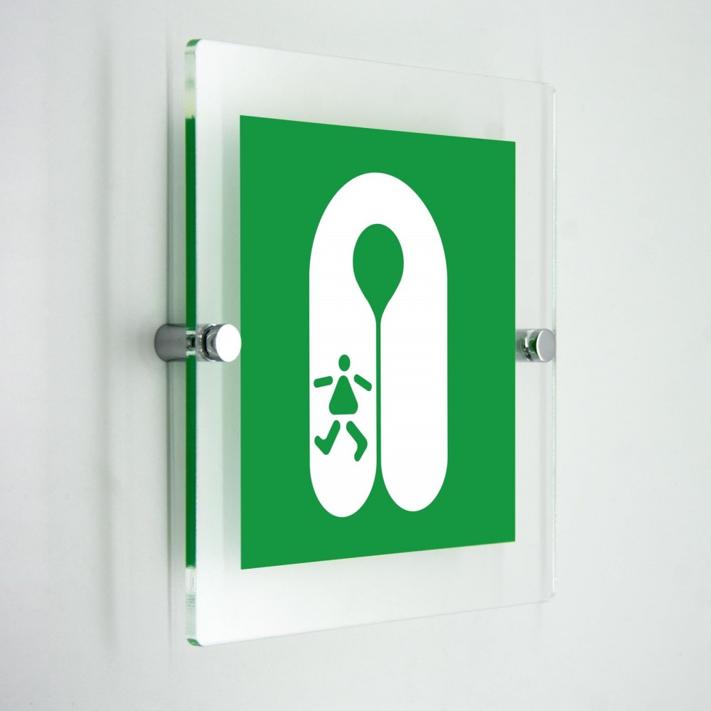 Giubbotto di salvataggio per bambini - in plexiglass trasparenti da parete E045