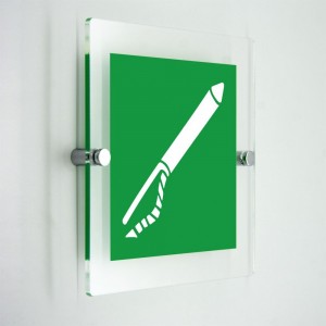 Lanciasagole - in plexiglass trasparenti da parete E050