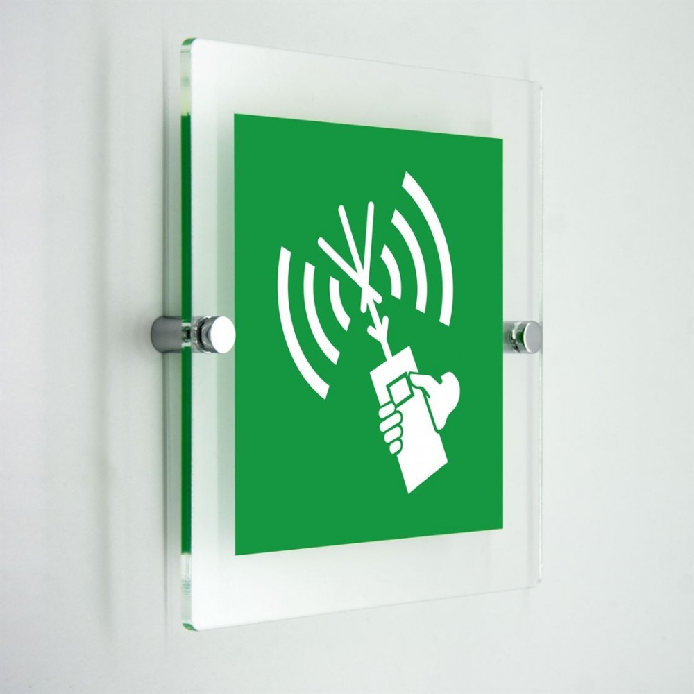 Radiotelefono a due vie VHF - in plexiglass trasparenti da parete E051