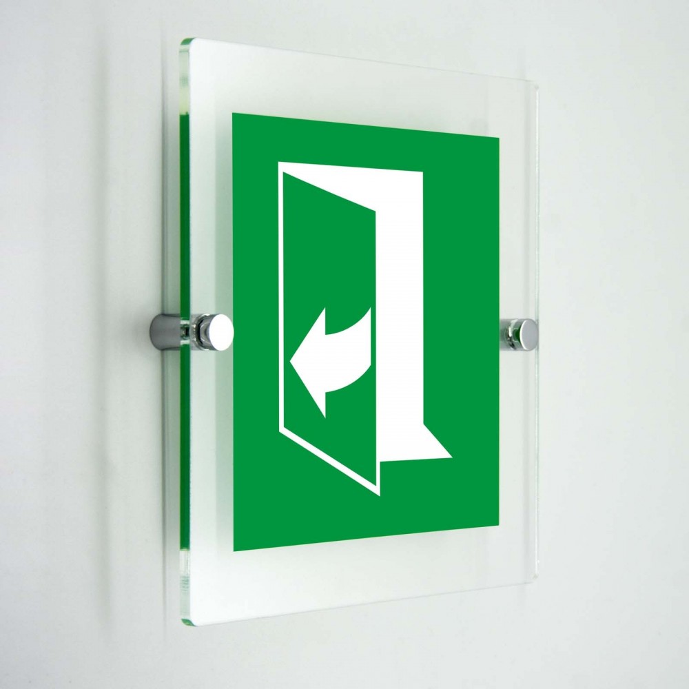 Tirare verso sinistra per aprire - in plexiglass trasparenti da parete E058