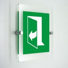 Tirare verso sinistra per aprire - in plexiglass trasparenti da parete E058