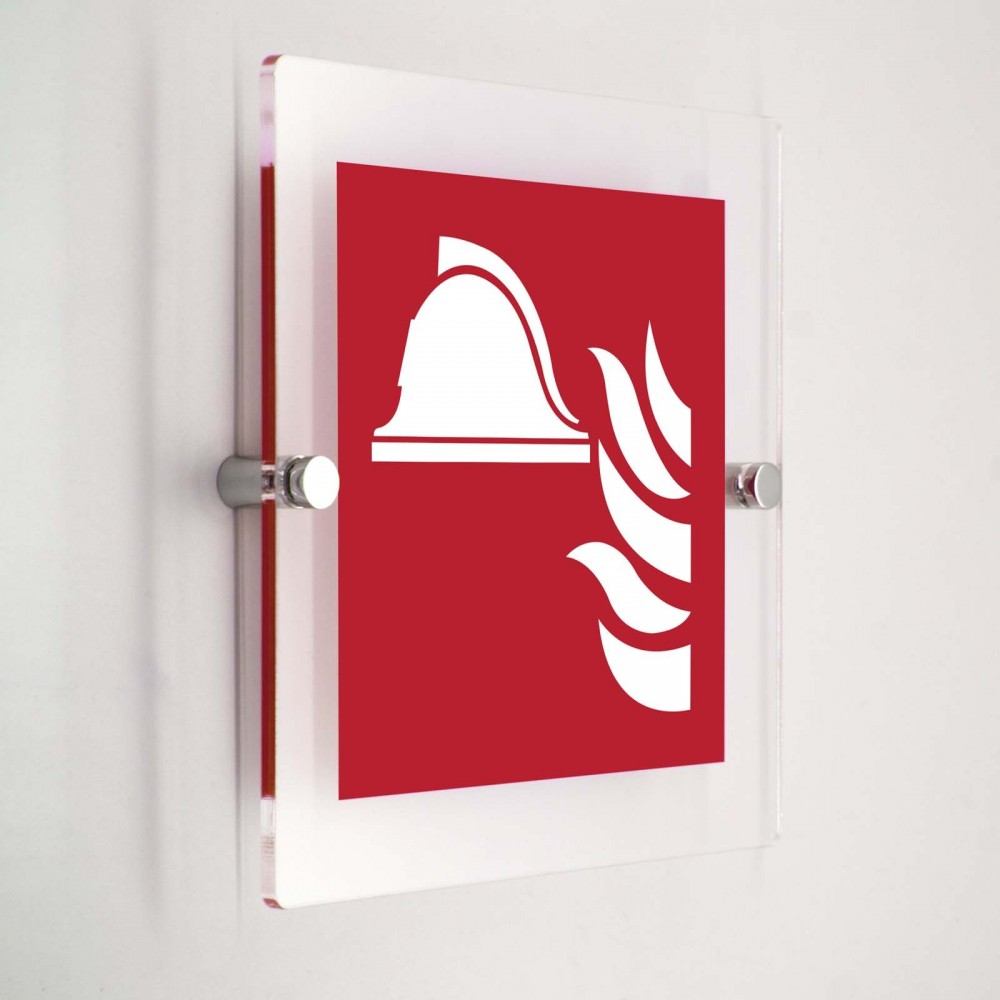 Attrezzature antincendio - in plexiglass trasparenti da parete F004