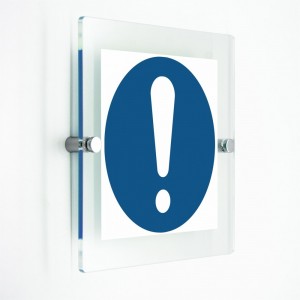 Obbligo generale - in plexiglass trasparenti da parete M001