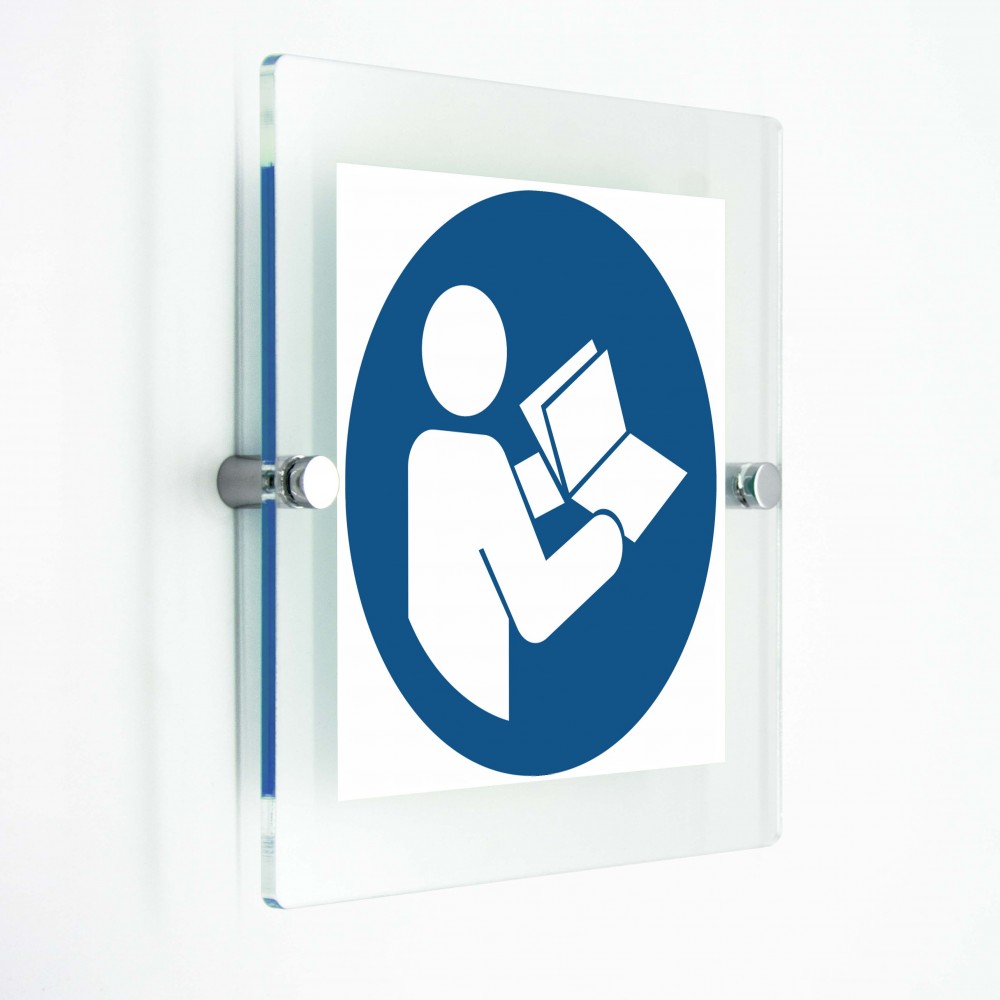 Leggere il manuale di istruzioni - in plexiglass trasparenti da parete M002