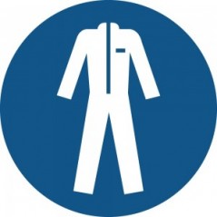 Indossare gli indumenti protettivi - in plexiglass trasparenti da parete M010