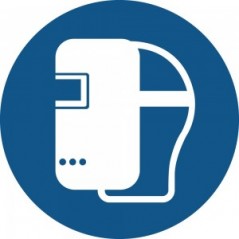 Maschera per saldatura obbligatoria - in plexiglass trasparenti da parete M019