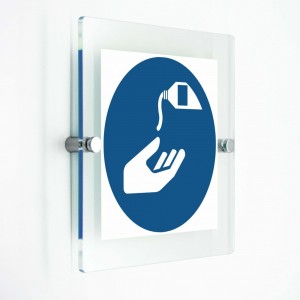 Usare una crema protettiva - in plexiglass trasparenti da parete M022