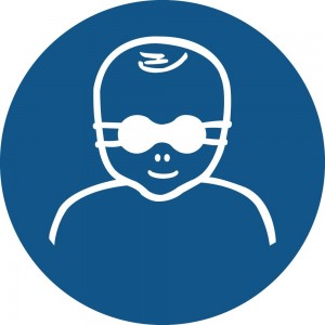 Occhiali protettivi con lenti opache per bambini obbligatori - in plexiglass trasparenti da parete M025