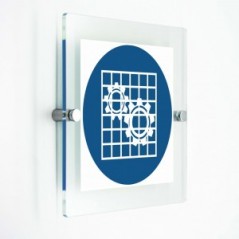 Verificare l'efficienza della protezione - in plexiglass trasparenti da parete M027