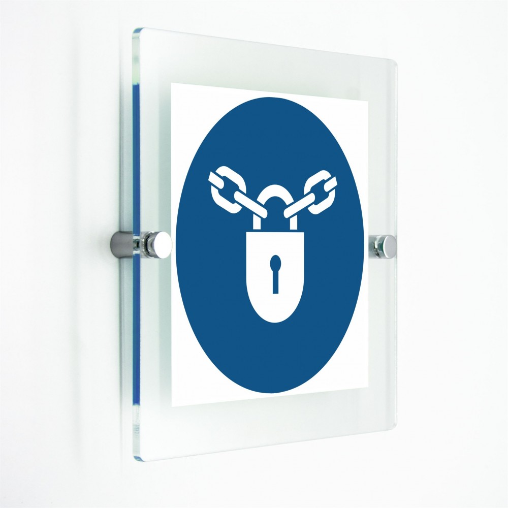 Tenere chiuso - in plexiglass trasparenti da parete M028