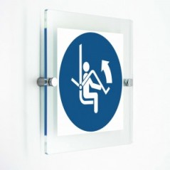 Aprire la sbarra di sicurezza della seggiovia - in plexiglass trasparenti da parete M034
