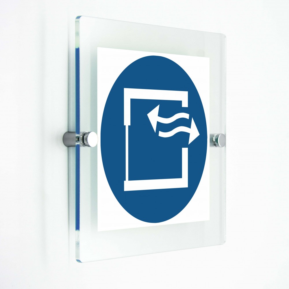 Assicurare un’aerazione continua - in plexiglass trasparenti da parete M057