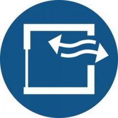 Assicurare un’aerazione continua - in plexiglass trasparenti da parete M057