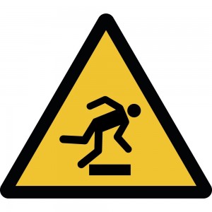 Pericolo di inciampo - in plexiglass trasparenti da parete W007