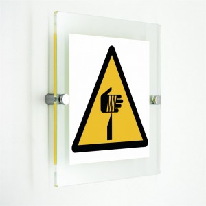 Pericolo di taglio - in plexiglass trasparenti da parete W022