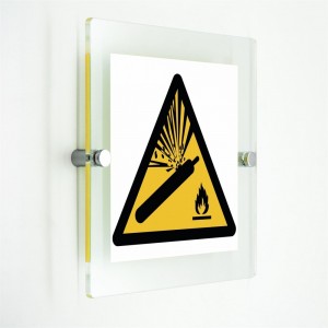 Bombola pressurizzata - in plexiglass trasparenti da parete W029