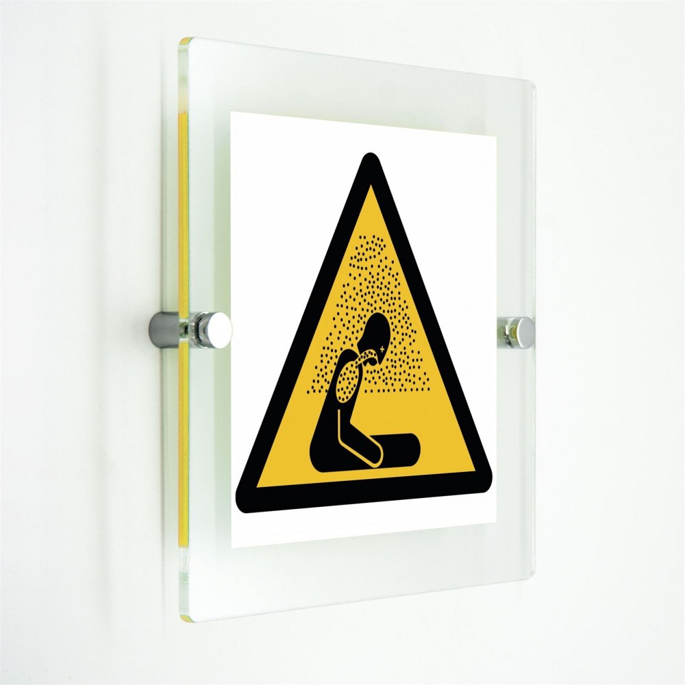 Pericolo atmosfera asfissiante - in plexiglass trasparenti da parete W041