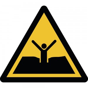 Attenzione sabbie mobili o fanghi/fanghi profondi o limo - in plexiglass trasparenti da parete W061