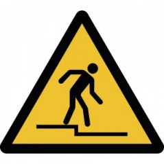 Attenzione gradino - in plexiglass trasparenti da parete W070