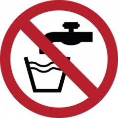 Acqua non potabile - in plexiglass trasparenti da parete P005