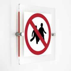Divieto di accesso ai bambini - in plexiglass trasparenti da parete P036