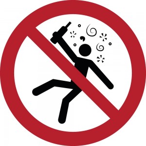 Vietato l'ingresso alle persone in stato di ebrezza - in plexiglass trasparenti da parete P043