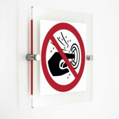 Non mettere le dita nelle bocchette idromassaggio - in plexiglass trasparenti da parete P070