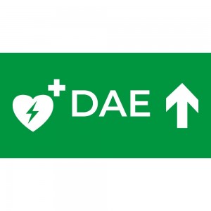 Dae defibrillatore direzionale alto in plexiglass trasparenti da parete